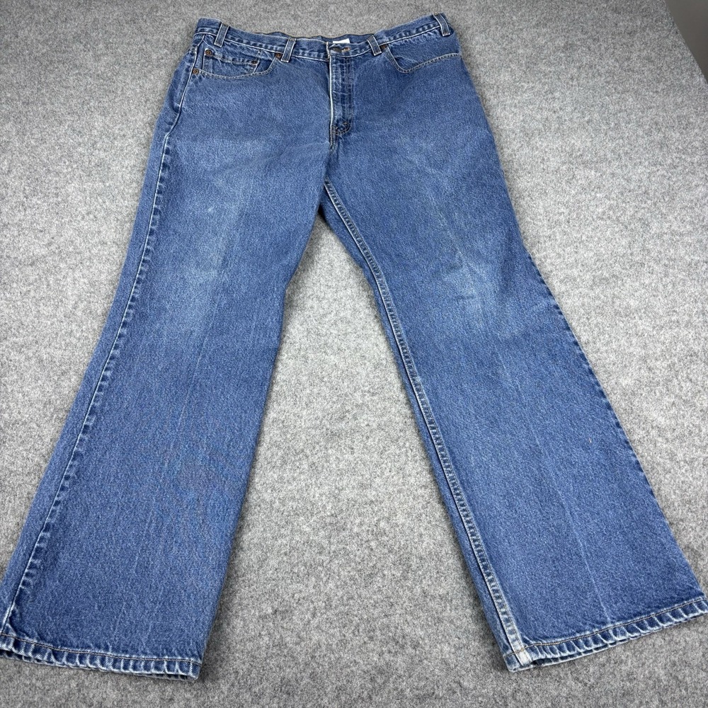 Vintage Levi's 517 Jeans Mens 38x30 (Fits 37x30) Bootcut Classic Blue Denim EUC